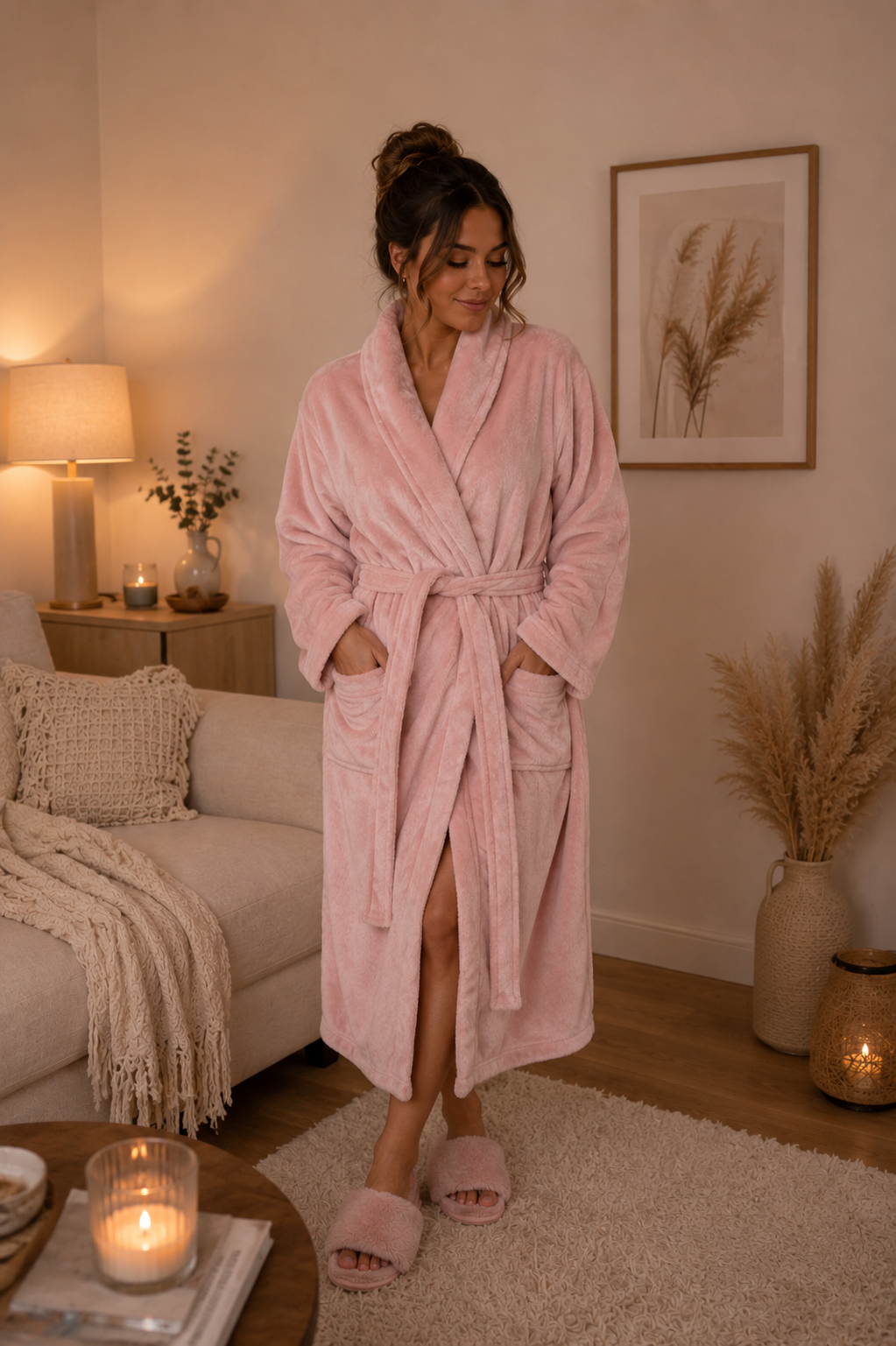 PEIGNOIR PILOU ROSE