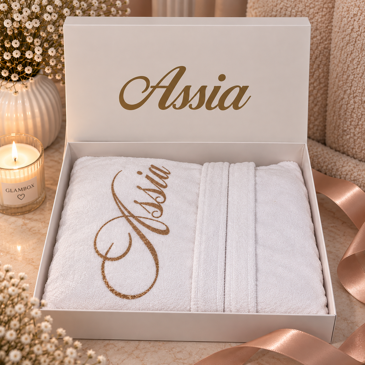 BOX PEIGNOIR DE BAIN BLANC – MIXTE 🤍