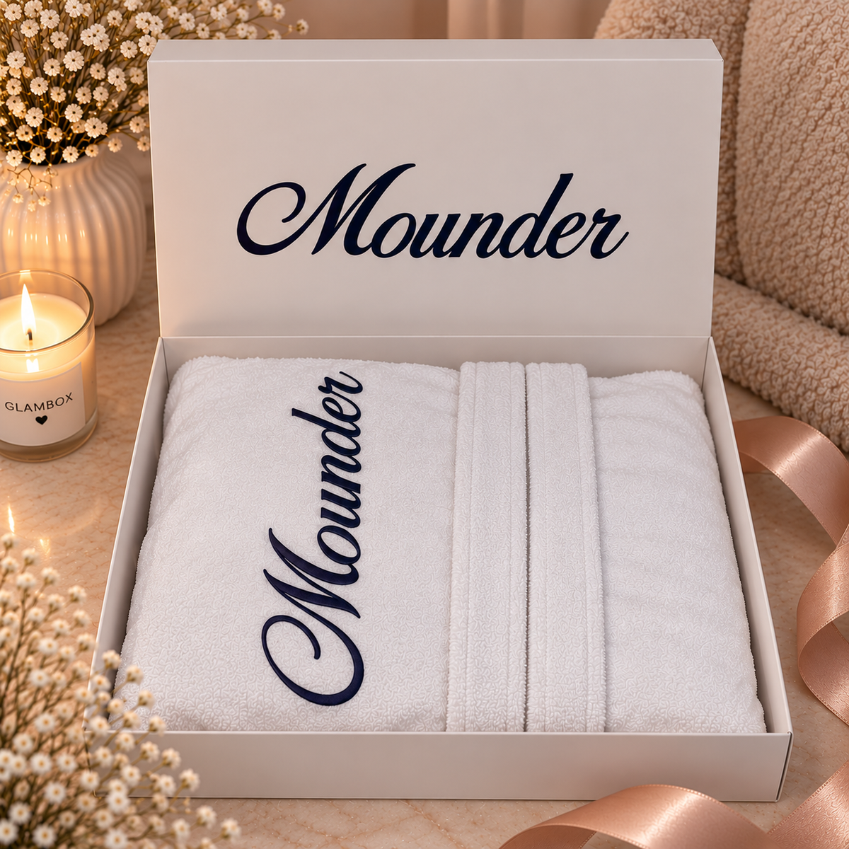 BOX PEIGNOIR DE BAIN BLANC – MIXTE 🤍